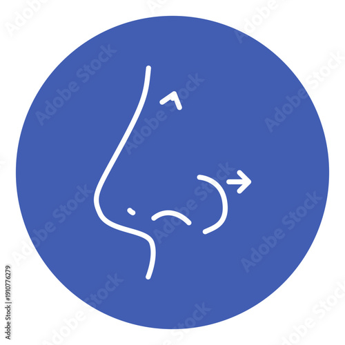 Rhinoplasty Vector Icon
