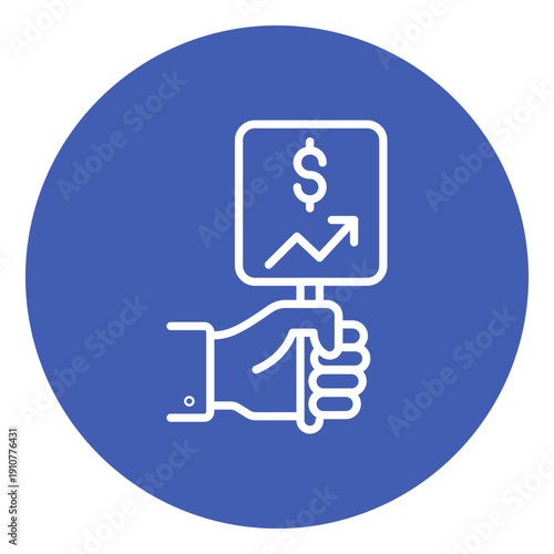 Bid Increment Vector Icon