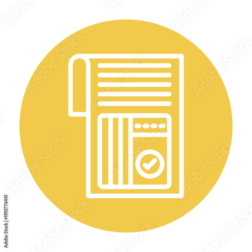 Frequency Table Vector Icon