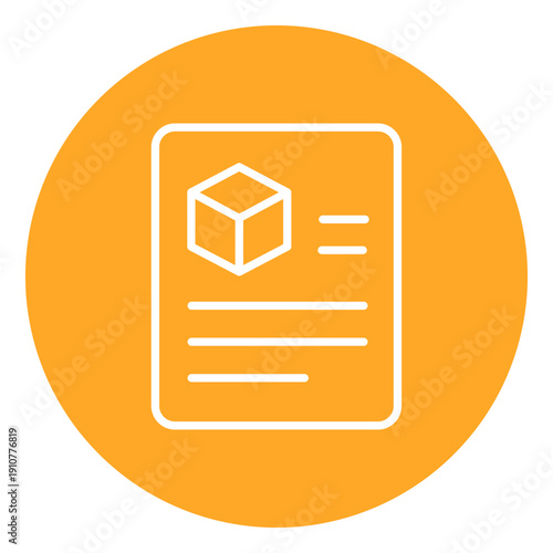 Item Description Vector Icon