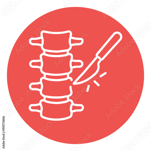 Spinal Surgery Vector Icon