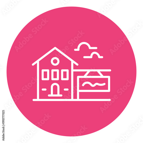 Real Estate Auction Vector Icon