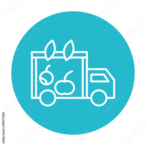 Groceries Delivery Vector Icon