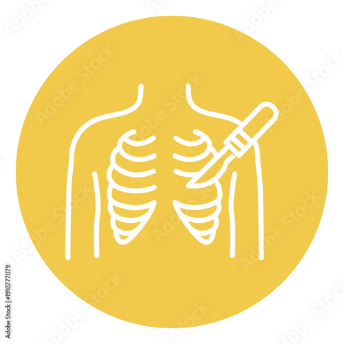 Thoracic Surgery Vector Icon