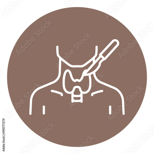 Thyroid Surgery Vector Icon