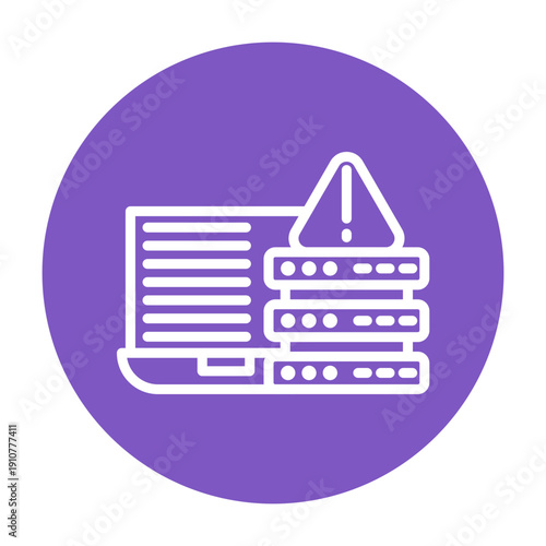 Internet Server Error Vector Icon