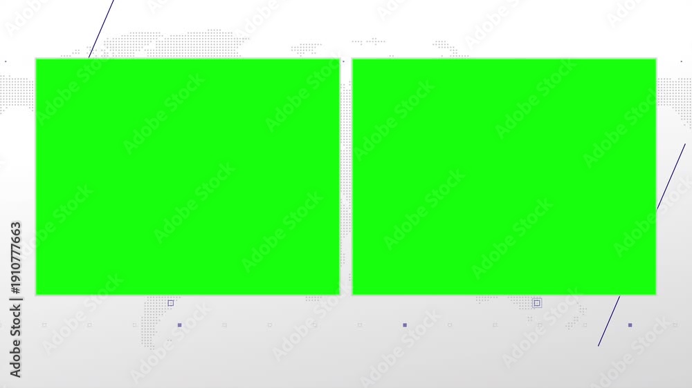 Boxing Split Screen Two box split screen for news, interviews, live broadcast, tv shows ...