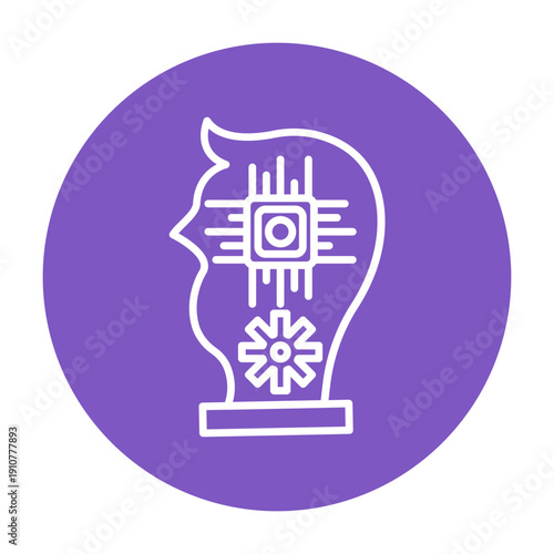 Machine Learning Vector Icon