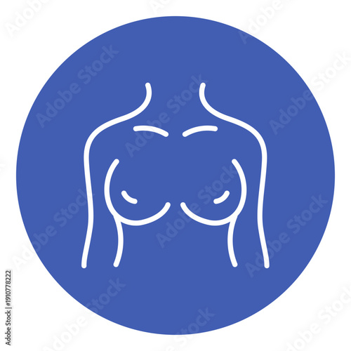 Breast Augmentation Vector Icon