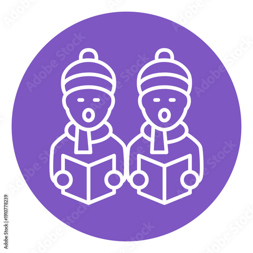 Carol Singers Vector Icon