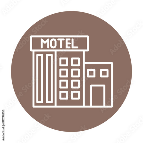 Motel Vector Icon