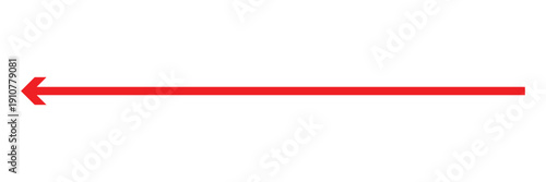 Thin Long Left Arrow Icon Set – Minimal Linear Left Direction Pointer, Navigation Arrow, Backward Movement Symbol for UI, Web and App Interface Design.