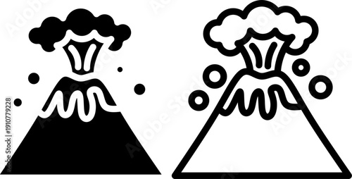 Volcanic Eruption Science Lesson Icon