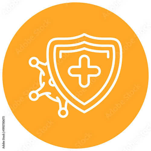 Immune System Shield Vector Icon