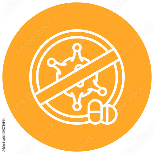 Antiviral Medication Vector Icon