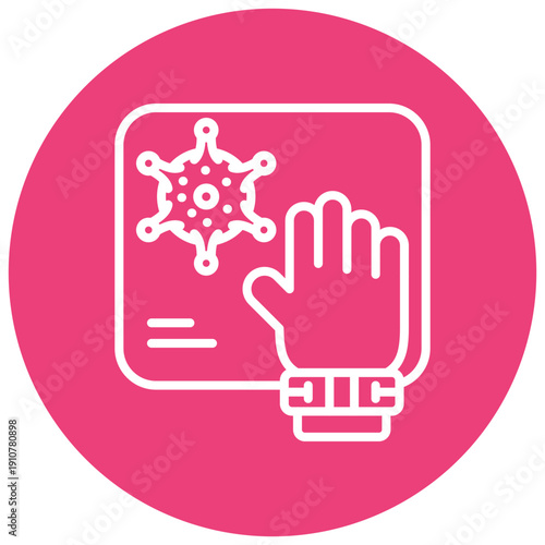 Contaminated Surfaces Vector Icon