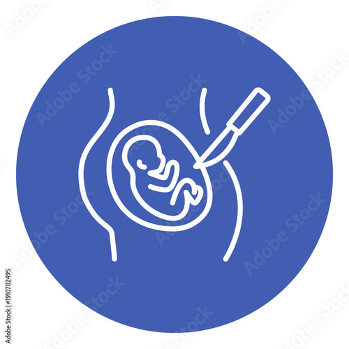 Cesarean Section Vector Icon