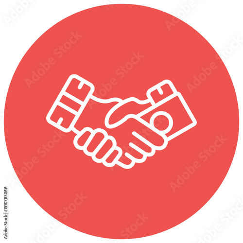 Bribe Handshake Vector Icon