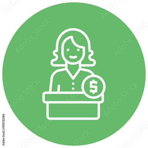 Bribed Judge Vector Icon