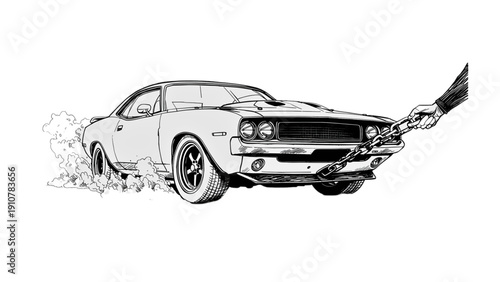 vintage car vector