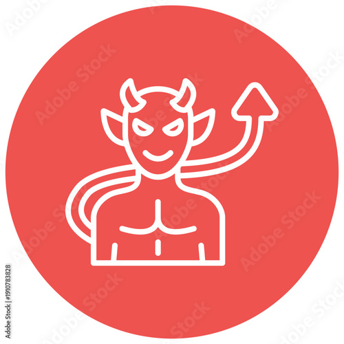 Fotografie Demon Vector Icon