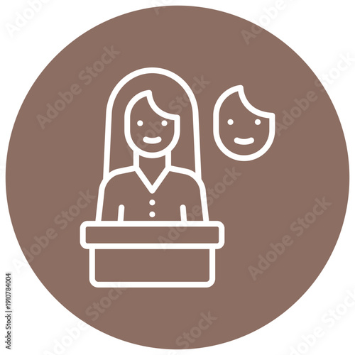 Dishonest Politician Vector Icon