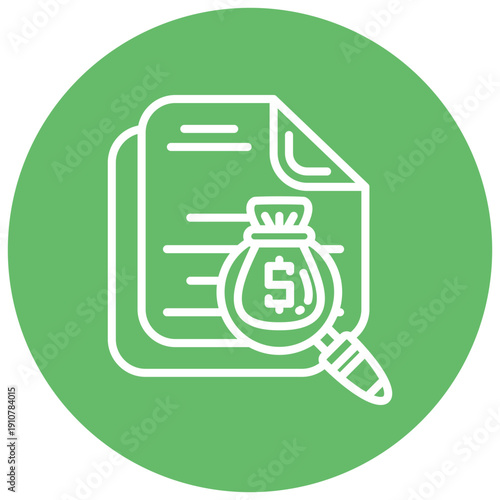 Embezzlement Trail Vector Icon