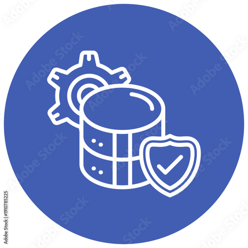 Network Data Protection Vector Icon