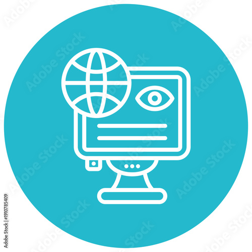 Network Monitoring Vector Icon