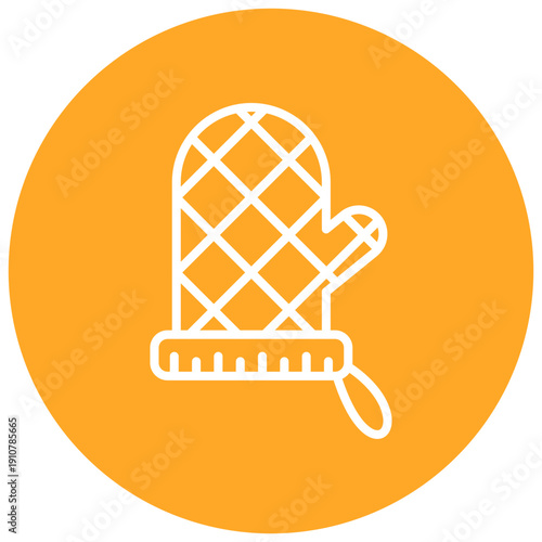 Oven mitts Vector Icon