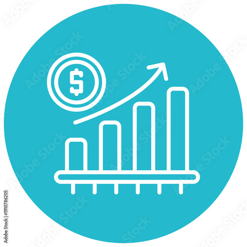 Sales Growth Vector Icon