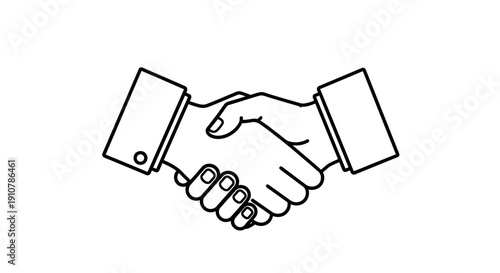 handshake vector illustration