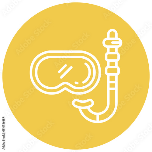 Snorkel Gear Vector Icon