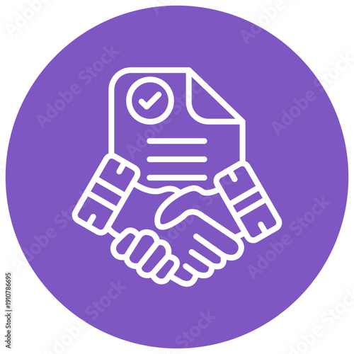 Smudged Contract Vector Icon