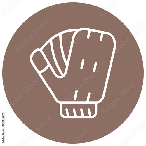Softball Mitt Vector Icon