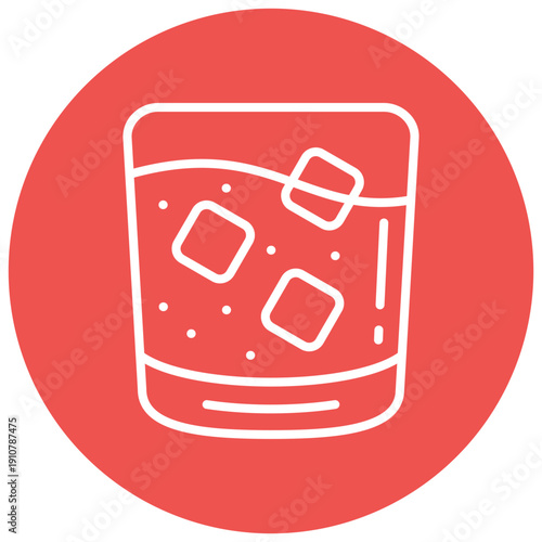 Whiskey glass Vector Icon
