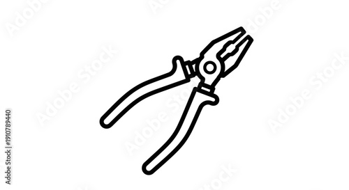 pliers vector illustration