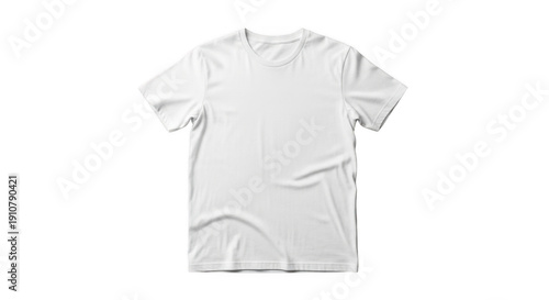 A crumpled white tshirt on a plain transparent background