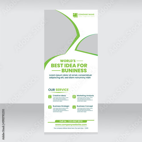 Modern Business and corporate Roll up banner template