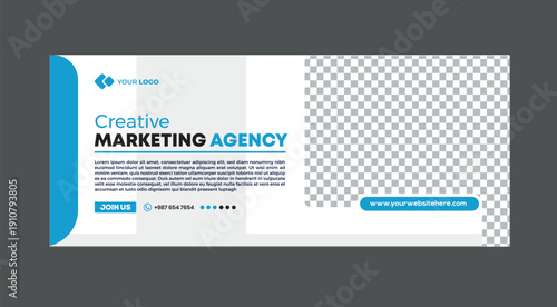 Creative Marketing Agency Social Media Banner Template