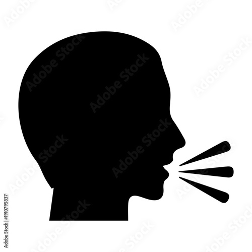 Speaking Head Profile Icon