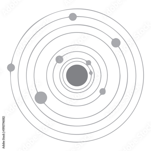 Celestial Orbiting Diagram