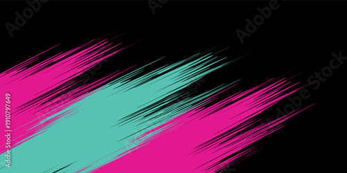 Car sticker wrap banner abstract sporty lines pink blue greenish grunge color combination brush storm thunder modern pattern racing motorsport.