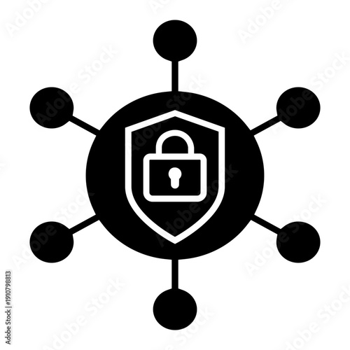 Firewall vector icon. Cybersecurity Illustration sign. Computer antivirus symbol. Data protection logo.