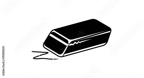 vector illustration of an eraser image