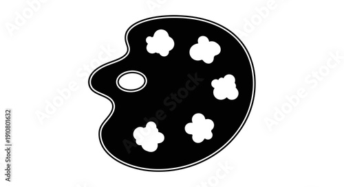 vector illustration of a paint brush board