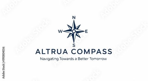 Altrua Compass Logo Navigation Symbol.