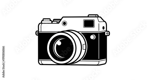 retro camera vector illustration