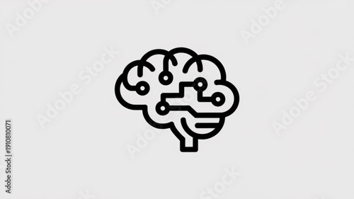 A human head with a brain idea is a creative and meaningful concept. The image usually shows the side view or outline of a human head, with a visible brain inside.