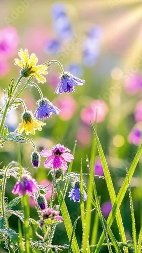 Ethereal Color Blurs Emphasizing soft, shifting gradients and bokeh effects.